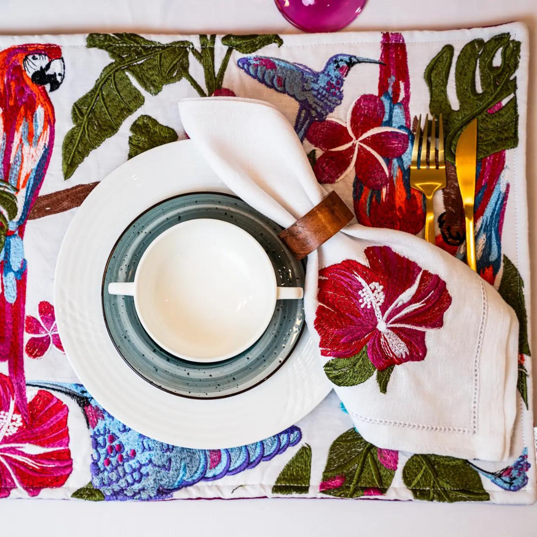 Caribbean Love Story Placemat and Napkin