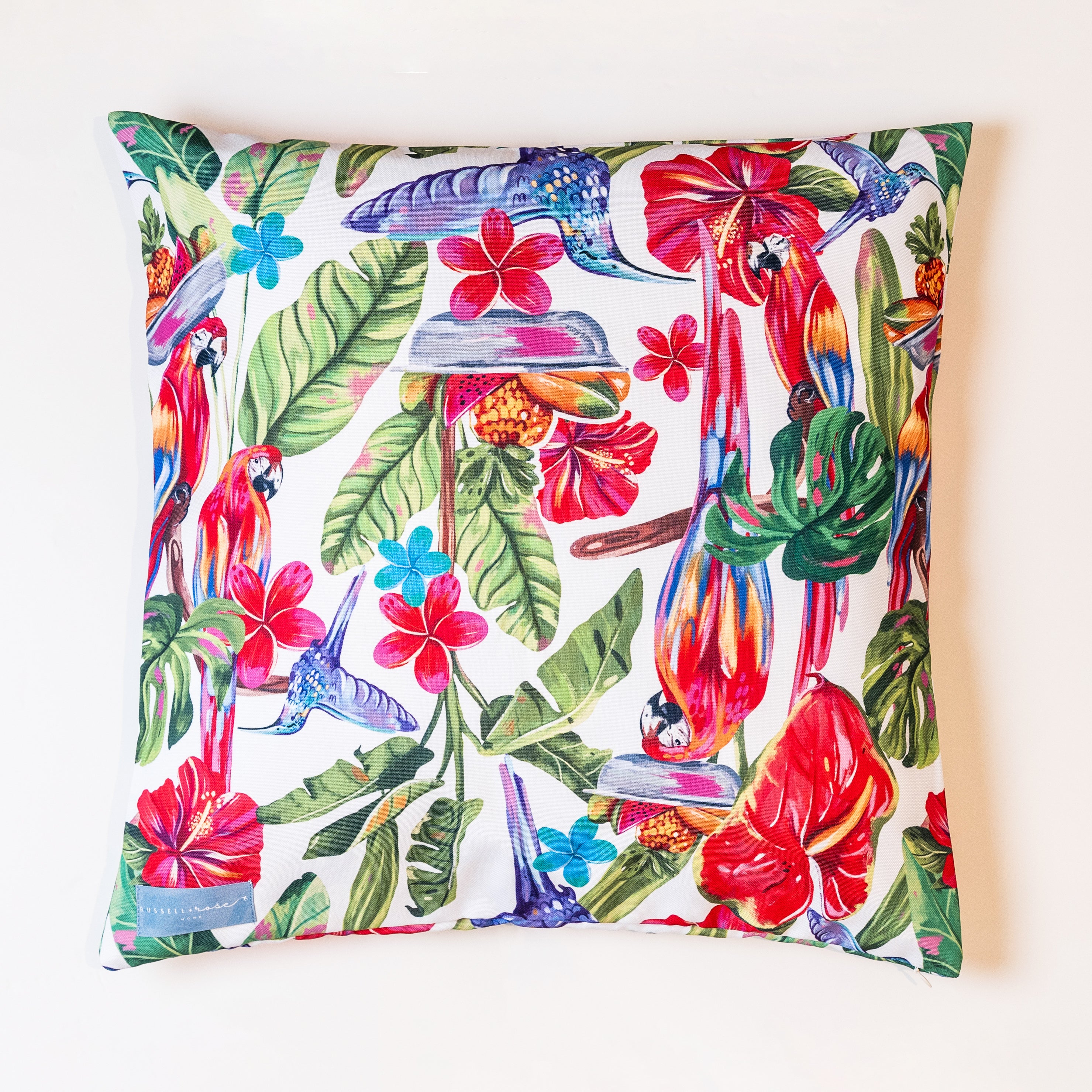 Caribbean Lovestory Linen Cushion Covers - White / 60*60 - Cushion