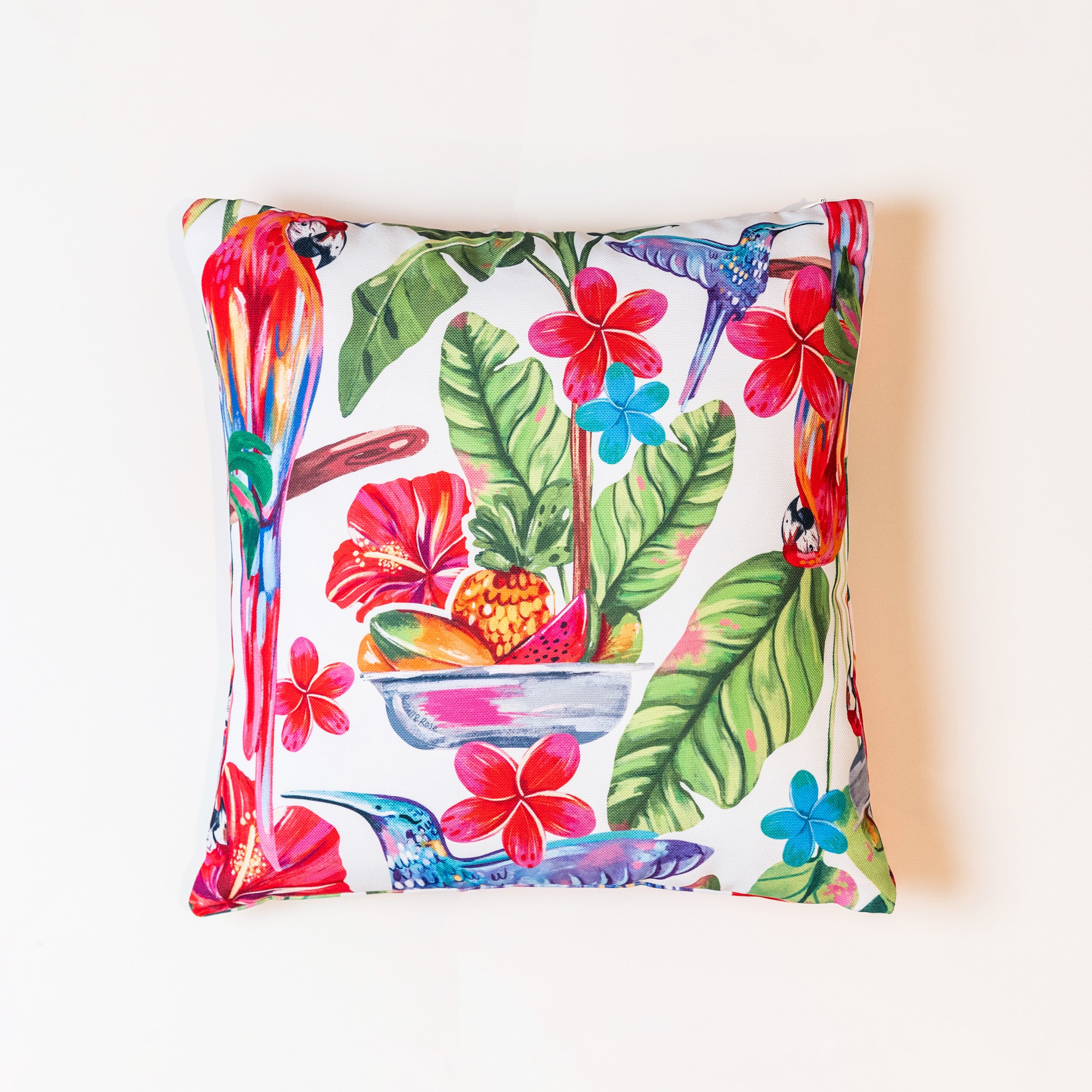 Caribbean Lovestory Linen Cushion Covers - White / 40*40 - Cushion