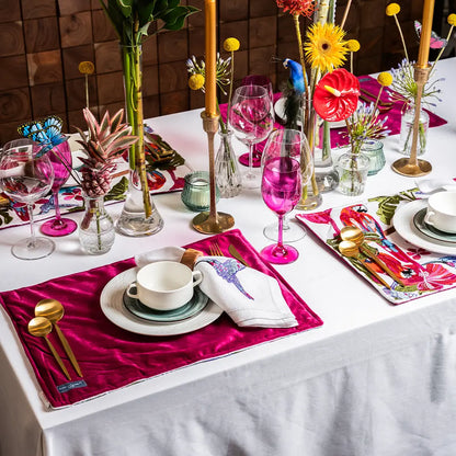 Reversible Embroidered Placemat (2 pcs) - Placemats